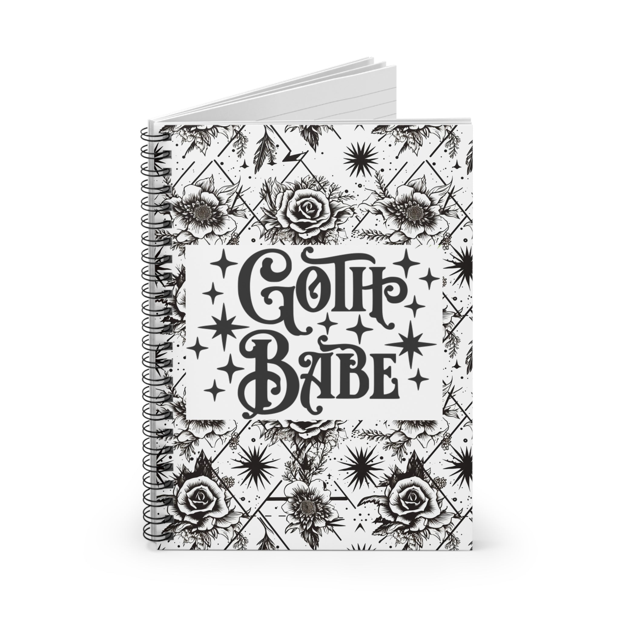 Goth Babe Spiral Journal Notebook