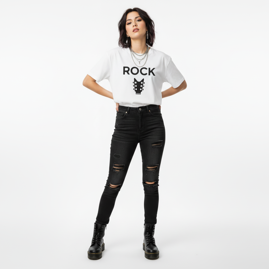 The Rock Collective Rock n Roll Vibes Women’s Baby T-Shirt