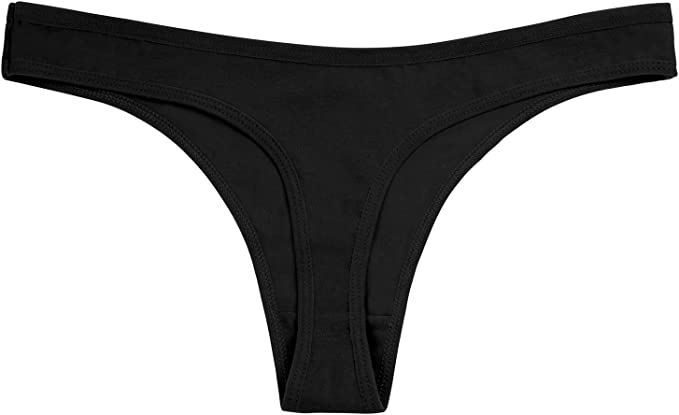 Moist Cotton Thong Panties